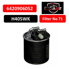 Fuel filter  6420906052 & H405WK & KL911 Compatible With MERCEDES-BENZ A-CLASS (W176) & B-CLASS Sports Tourer (W246, W242) & C-CLASS (W204) Tag 71
