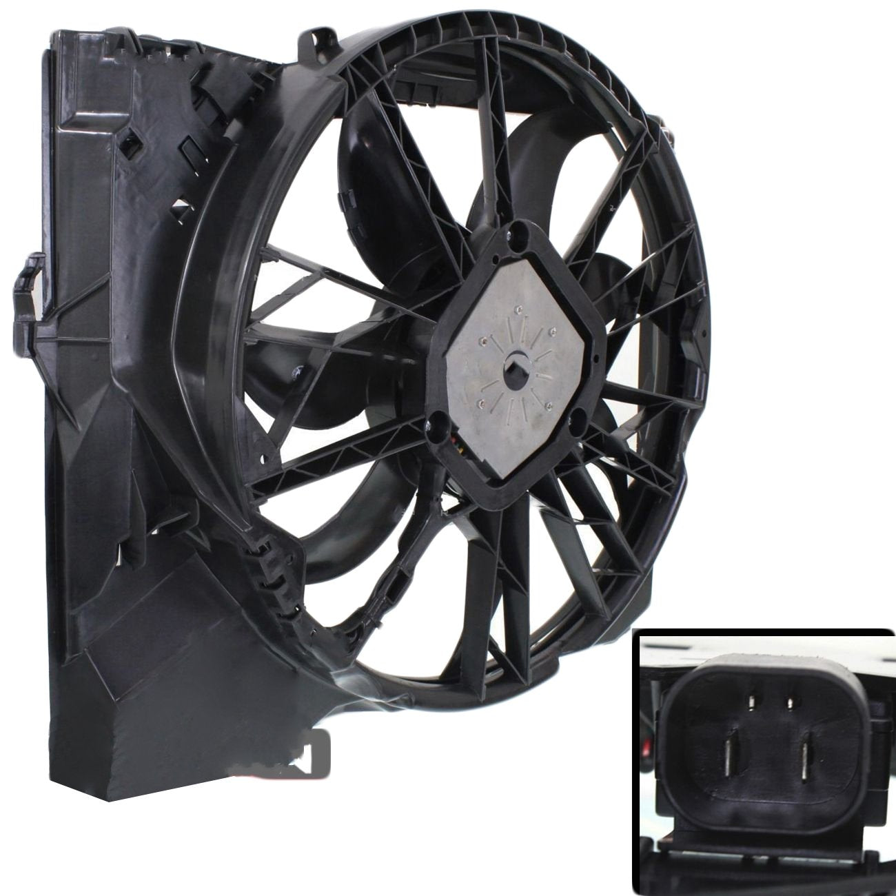 Engine Radiator Cooling Fan Assembly 17427562080 17427533274 Compatible With BMW 3 Series (E90) & 3 Convertible (E93) & X1 (E84)