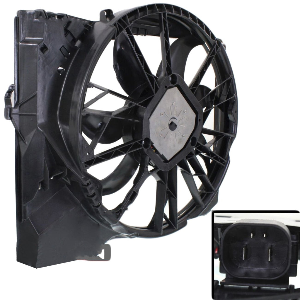 Engine Radiator Cooling Fan Assembly 17427562080 17427533274 Compatible With BMW 3 Series (E90) & 3 Convertible (E93) & X1 (E84)