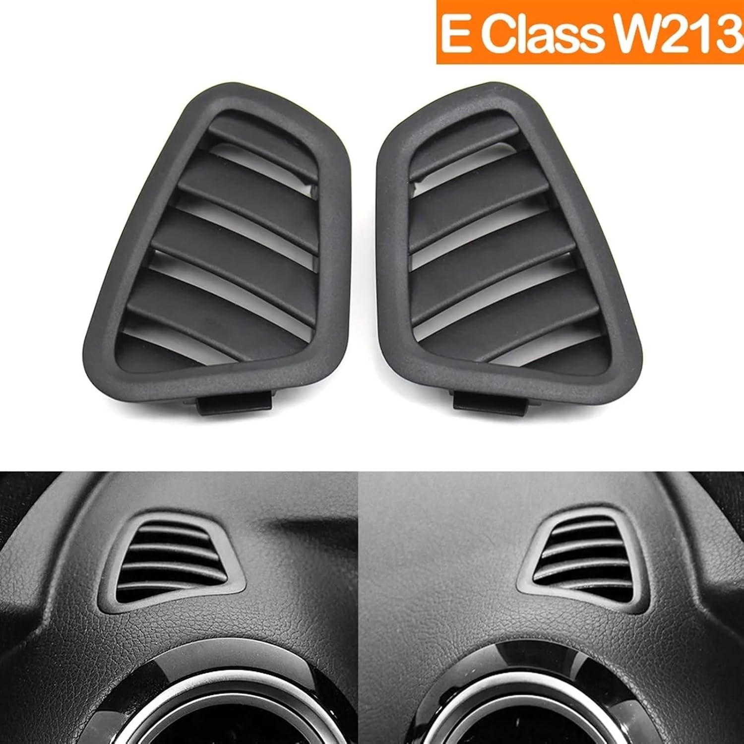 Dashboard Left ac vent cover Black Left Right 21368094049K00 Compatible With Mercedes Benz For E Class W213 E200 E260 E300