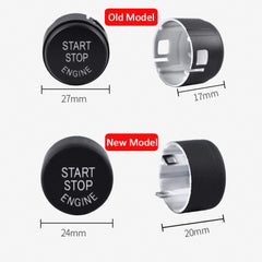 Start Stop Button Compatible With Bmw 5 Series Start Stop Button 5 Series 2010-2014 7 Series F02 2009-2013 Suitable Compatible With Without Auto Off Button Black