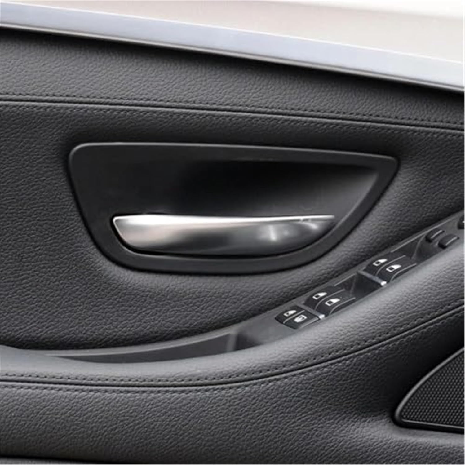Left Right Interior Door Chromed Opening Handle Silver 51217225689  51217225690 Compatible With BMW 5 Series F10 F11 F18