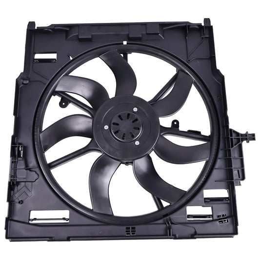 Engine Radiator Cooling Fan Assembly 17427634467 Compatible With  BMW X5 (E70) & X6 (E71, E72)