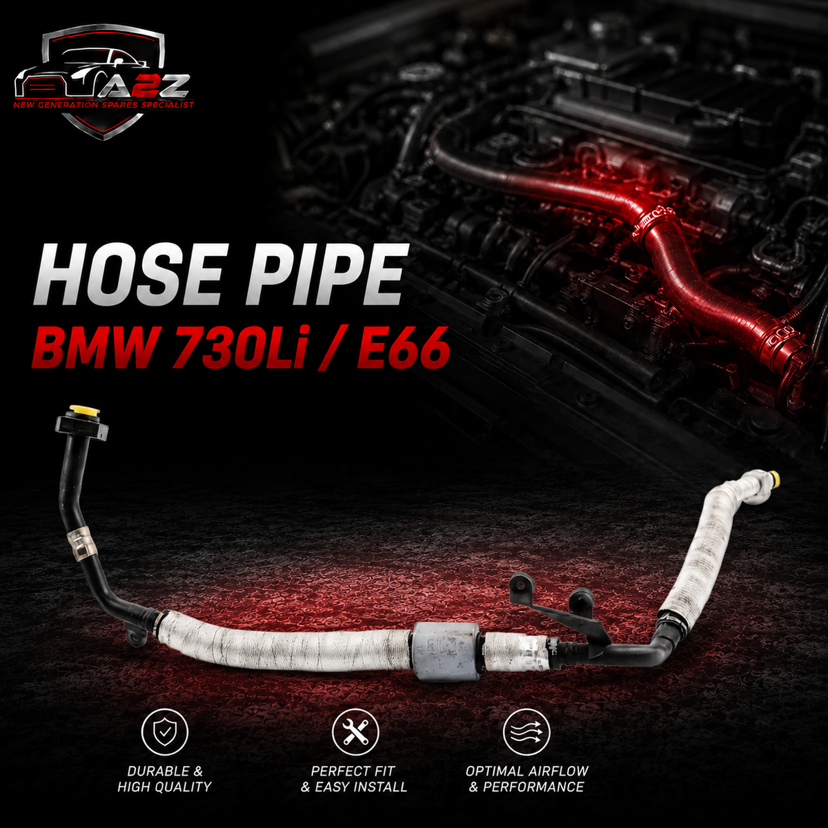 Hose Pipe 64538385261 Compatible With BMW 730Li / E66