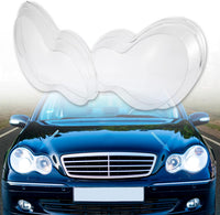 Front Headlight Glass Compatible With Mercedes-Benz W203 (2000-2007)