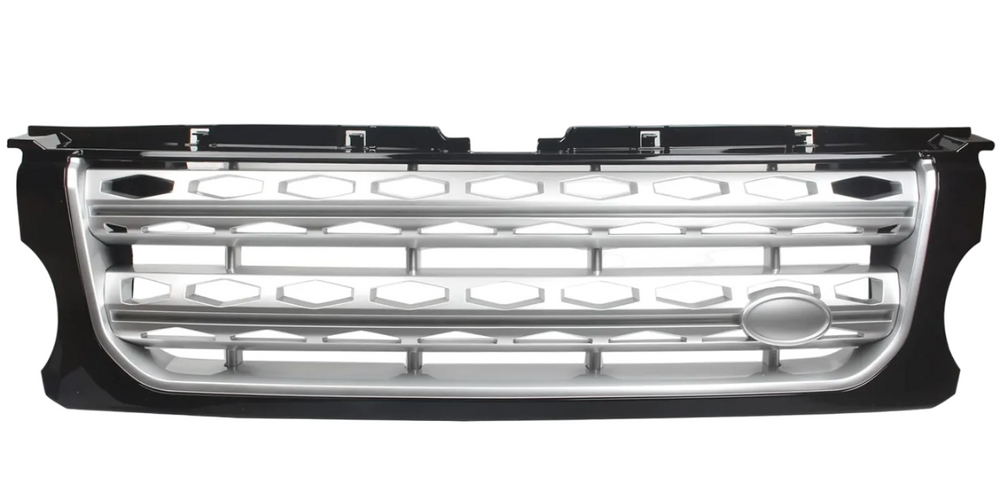 Front Bumper Grille (Black & Silver) LR051299 Compatible With Land Rover Discovery 4 (2014-16)