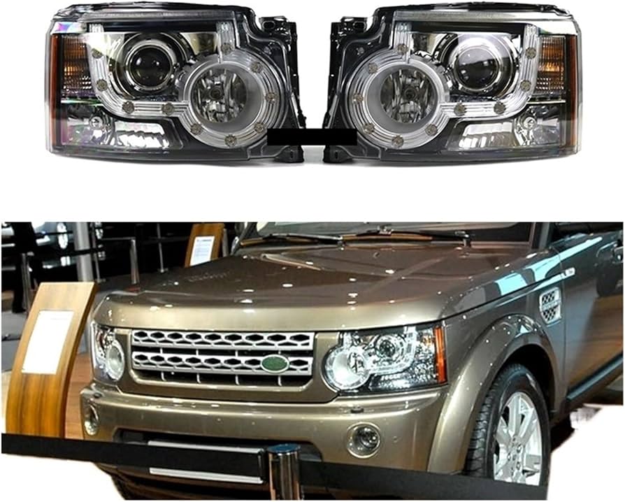 Head Lamp Assembly Left LR023536 & Right LR023537 Compatible With Land Rover Discovery 4 (2010-13)