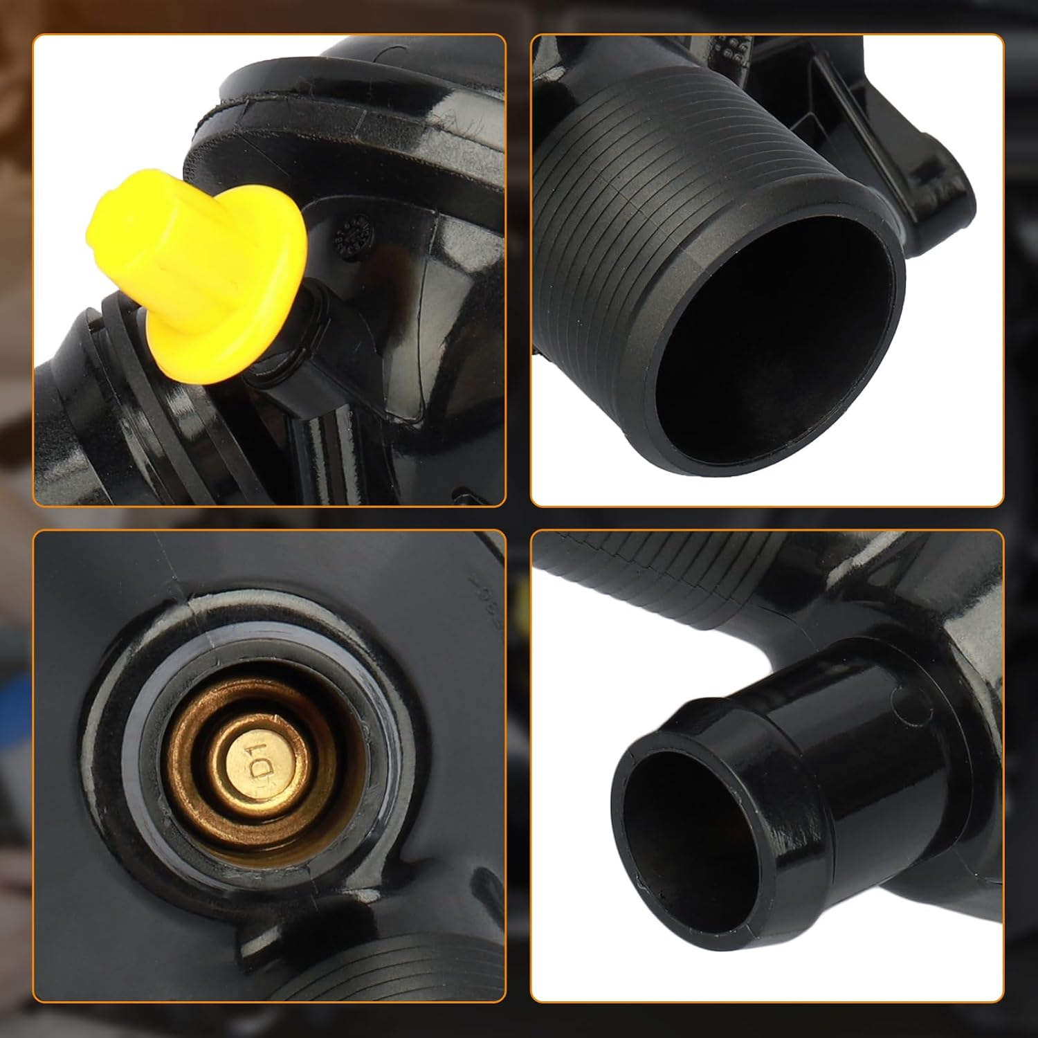 Thermostat Housing Assembly 11538635689 11537633477 For BMW 3 Series F30 & 5 Series F10, X3 F25 Tag-E-84