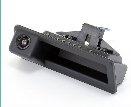 Black Rear Trunk Opening Switch Handle-with camera 51247118158-1 Compatible With BMW E Series E82 E88 E90 E60 E84 E70 E71 E72