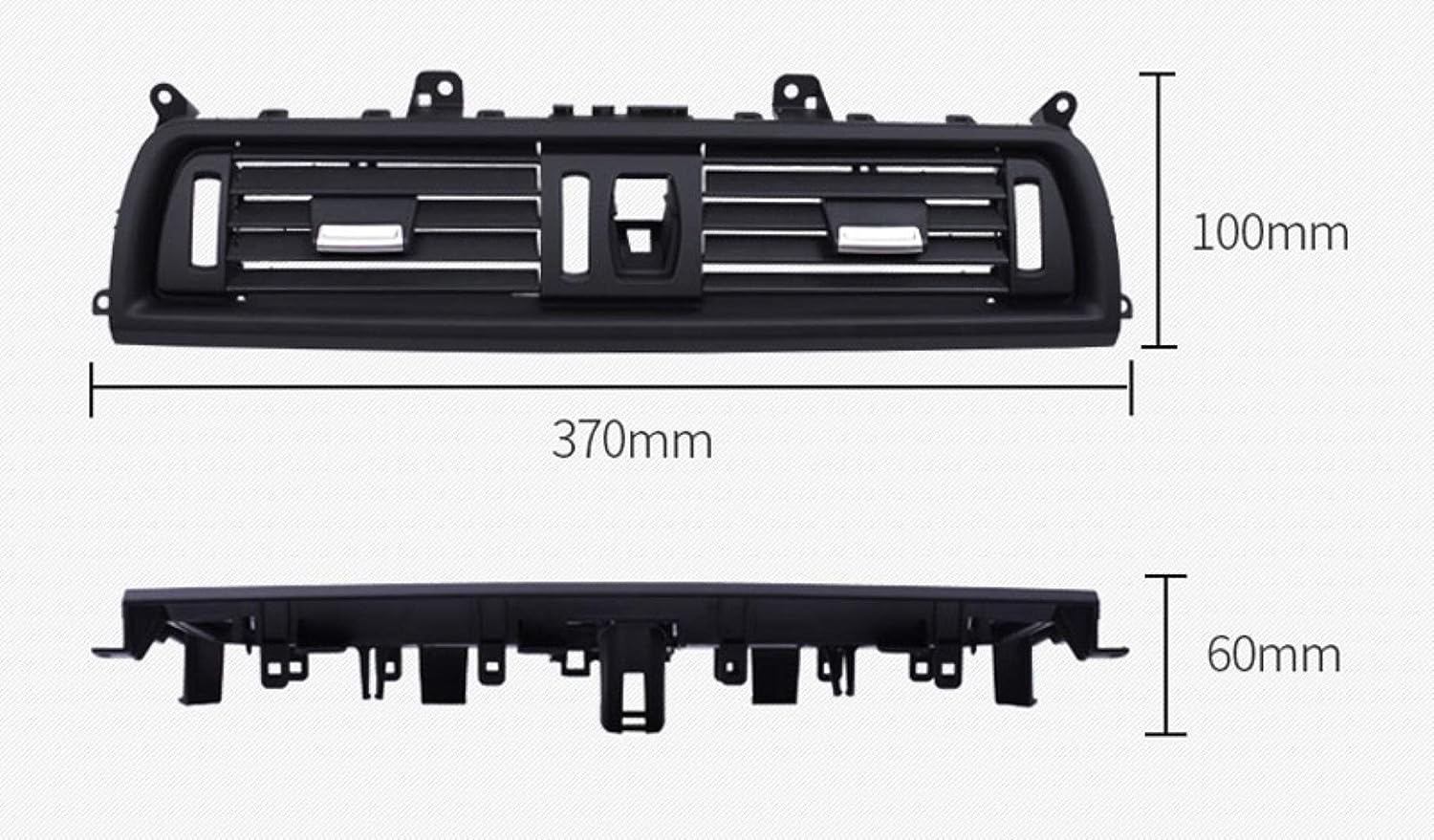 Ac Vent Compatible With Bmw 5 Series F10 2010-2017 6 Series F12 2012-2016 Ac Vent Ac Grill Chrome Black Centre 64229209136 64229197489