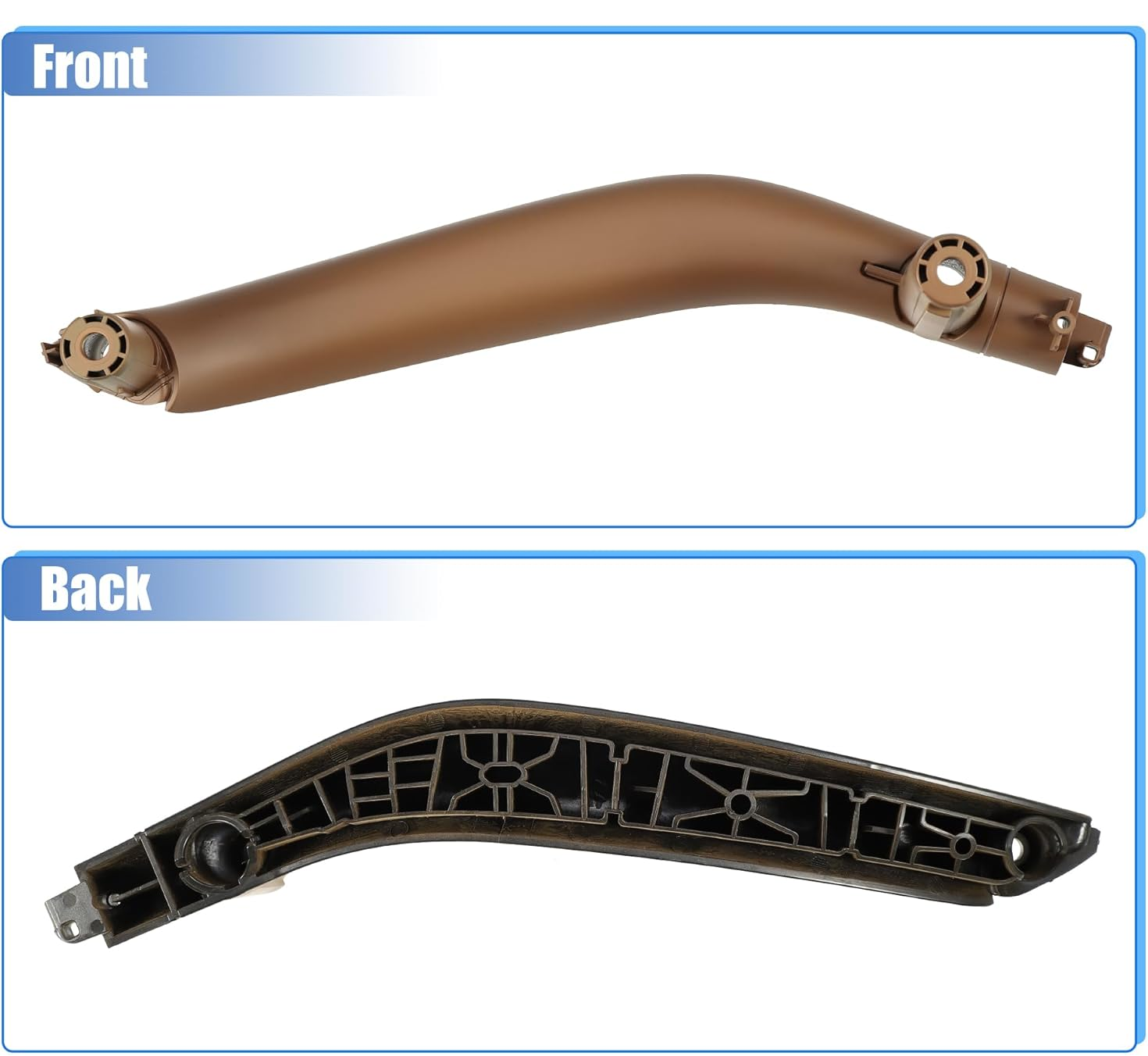 Inner Door Pull Handle Set Cognac Left 51417368959 Right 51417368960 Compatible With BMW X5 X6 F15 F16