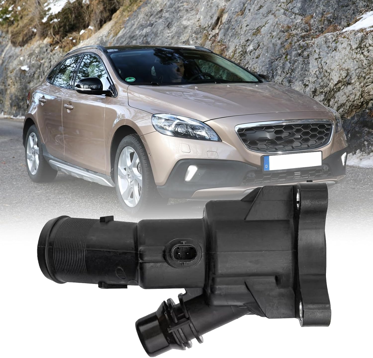 Engine Coolant Thermostat 31686560 31293912 31439968 31474700 31474989 Compatible With VOLVO XC60/S80 Tag No.125