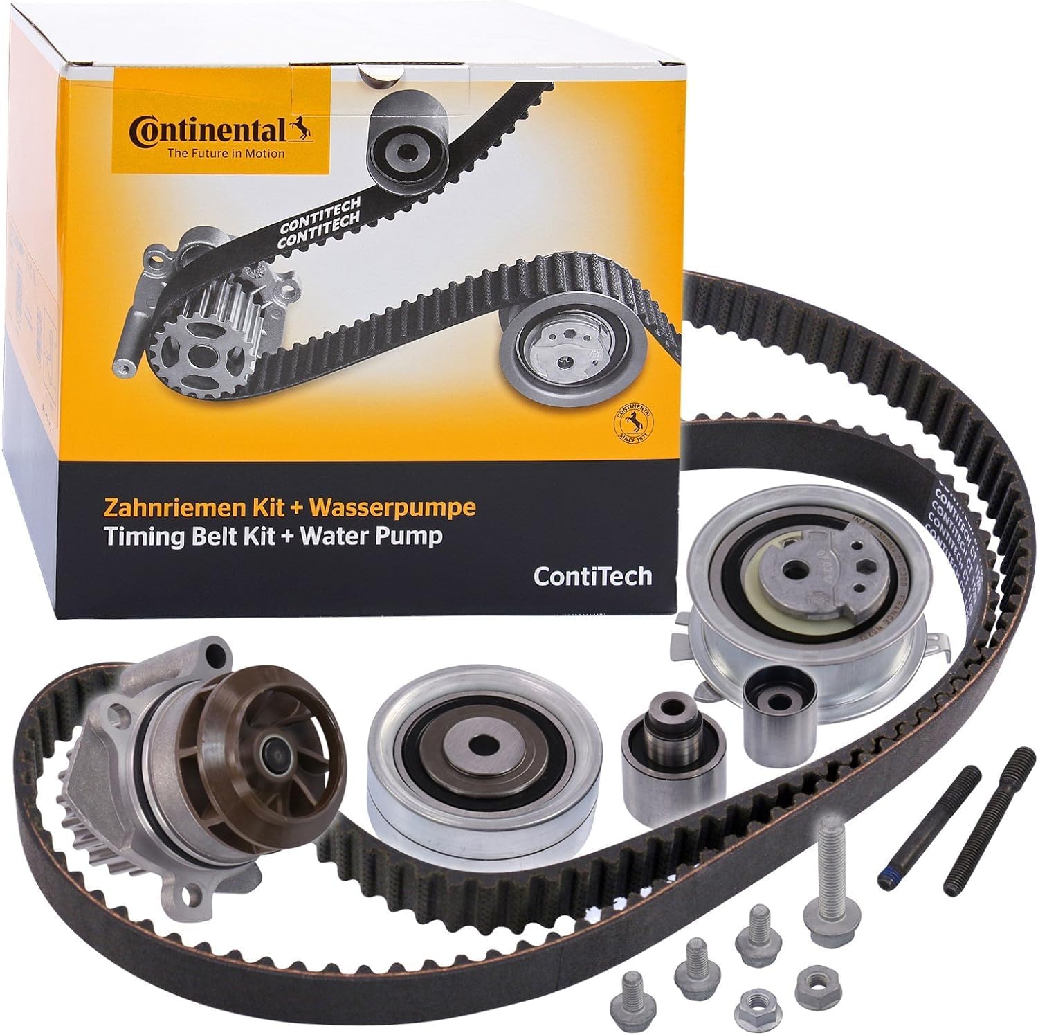 Multi Rib Belt Kit 6PK1070K1 Compatible With SKODA FABIA II (542) OCTAVIA II (1Z3) | LAURA SUPERB II (3T4) YETI (5L) (CONTINENTAL)