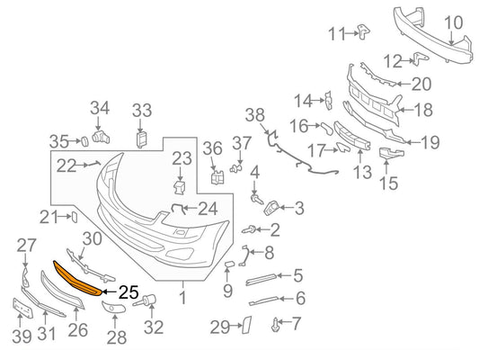 Front Bumper Lower Grill 2218852322 A2218852322 Compatible With Mercedes-Benz S-CLASS W221 (2007-2012) Tag No.116