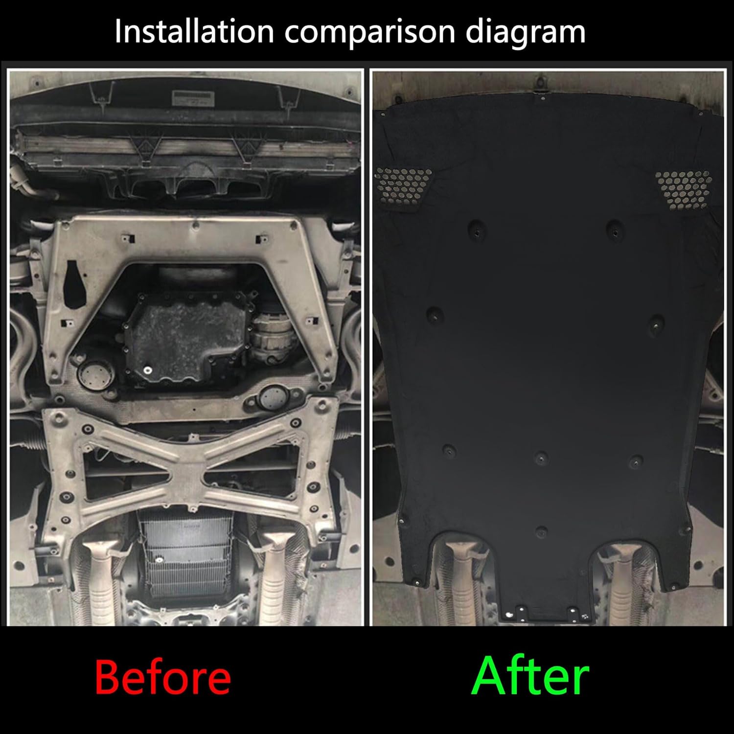 Under Engine Radiator Splash Shield 97050411705 Compatible with Porsche Panamera (2011-2016) Tag No.2