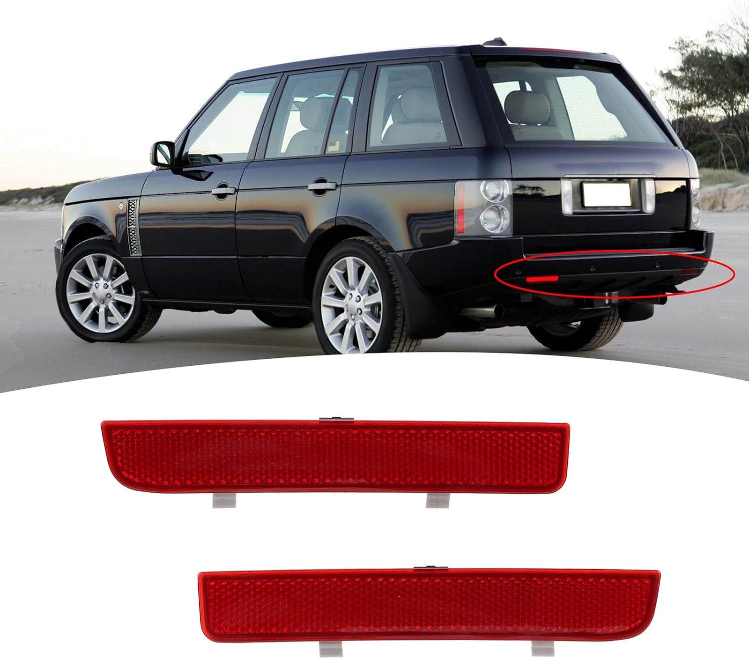 Rear Bumper Reflector Left LR006349 & Right R006348 Compatibe With LAND ROVER VOGUE (2010-2012)