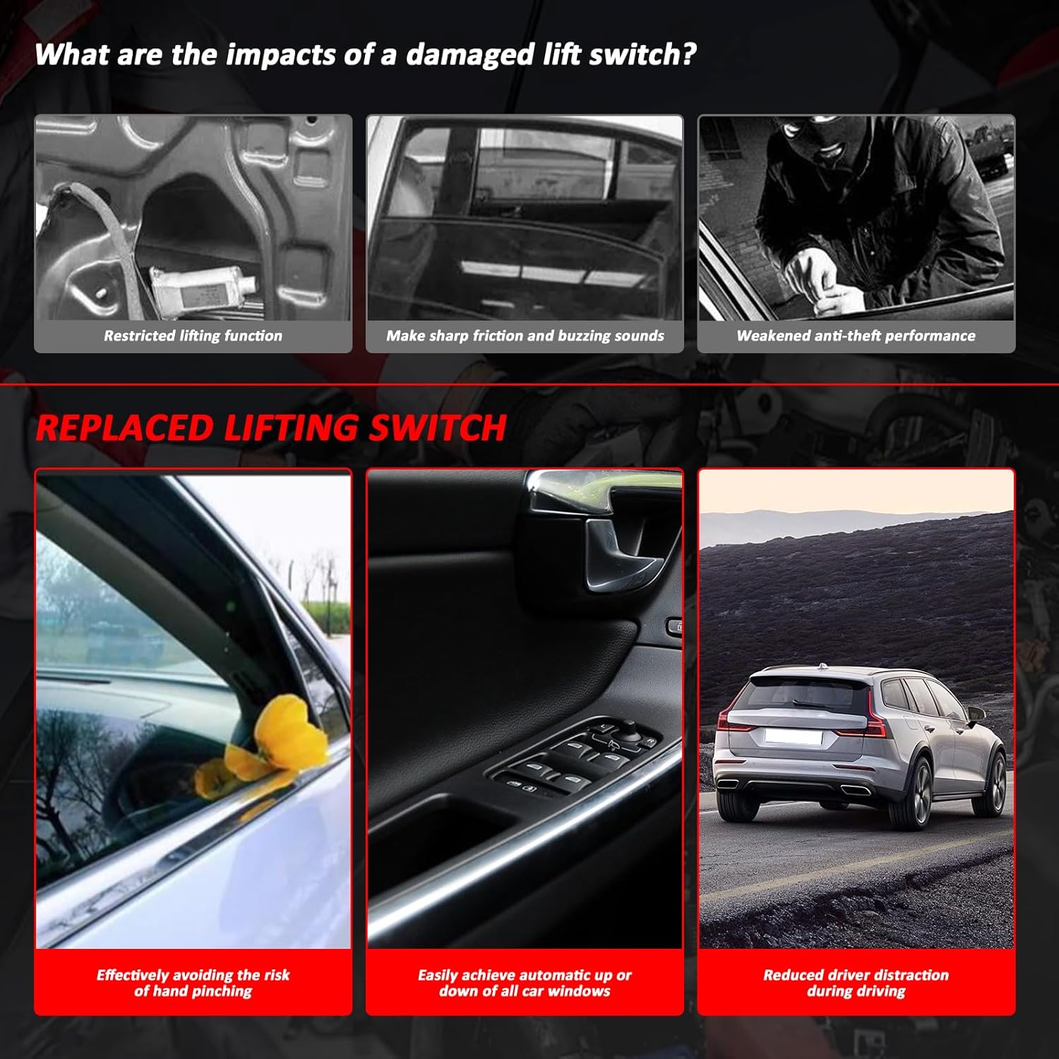 Front Right Power Window Control Switch 31272011 31334348 S60 XC60