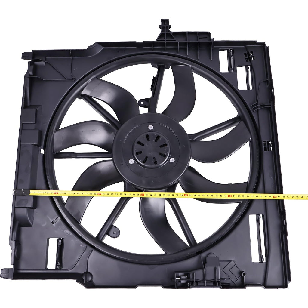 Engine Radiator Cooling Fan Assembly 17427634467 Compatible With  BMW X5 (E70) & X6 (E71, E72)