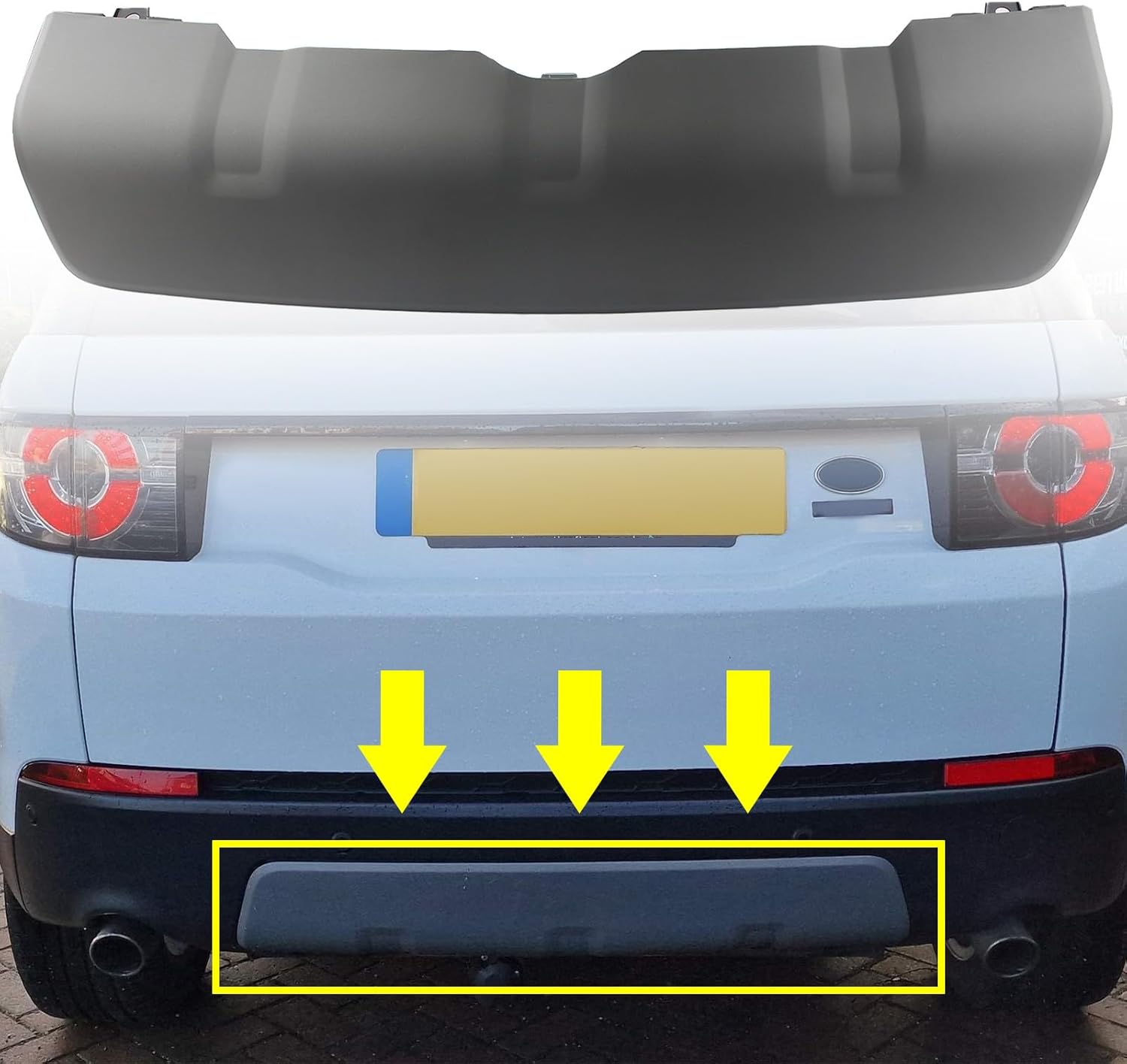Rear Bumper Tow Hook Cover LR077791 Compatible With Land Rover Discovery Sport - L550 (2015-2019) Tag No.906