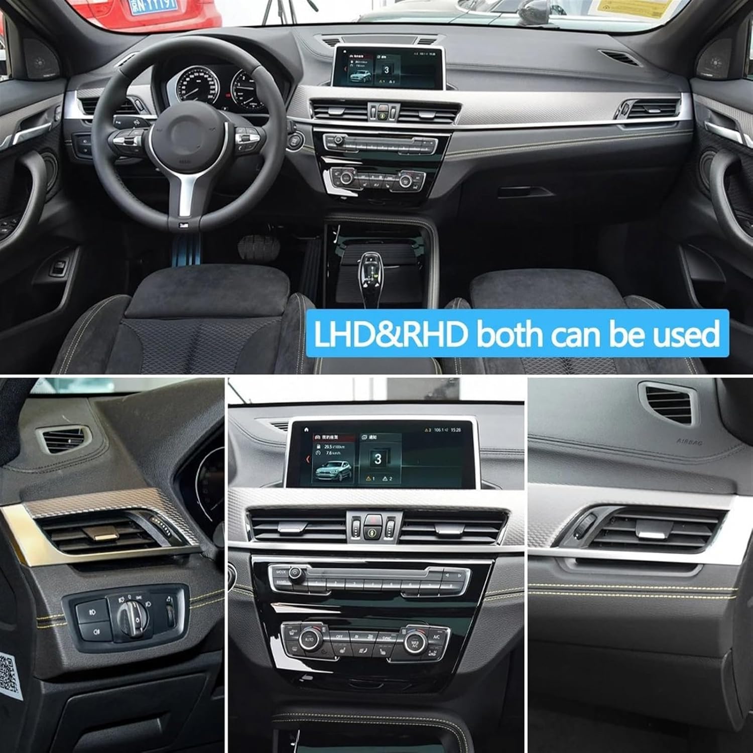 Front Right AC Conditioner Air Vent Grill Outlet Tab Clip Repair Kit 64229292740 Compatible With BMW X1 F48 Tag-ACR-28