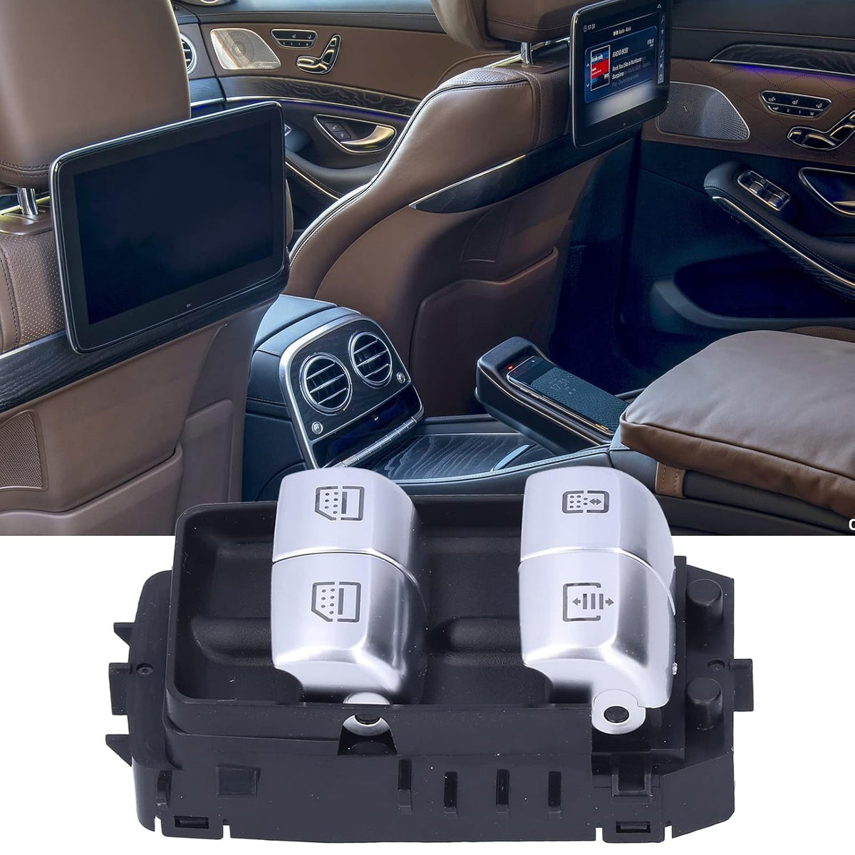 Effortless Control MERCEDES BENZ E-CLASS W213 & S-CLASS W222 Black Power Window SWITCH 2229051505 2229052104 A2229051505 A2229052104 For models W213 and W222 Tag-SW-55