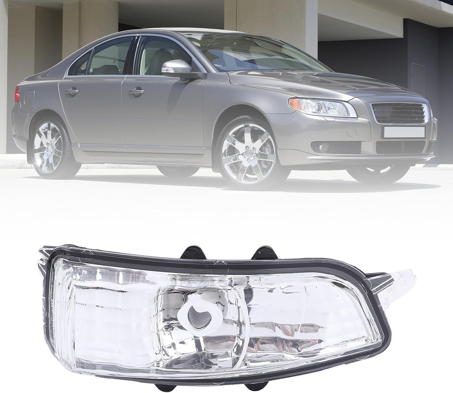 Right Side Rearview Mirror Light or Mirror Indicator Turn Signal Light Lamp 31111102/30716697 Compatible With Volvo S40
