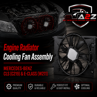 Engine Radiator Cooling Fan Assembly 2115001693 Compatible With MERCEDES-BENZ CLS (C219) &  E-CLASS (W211)