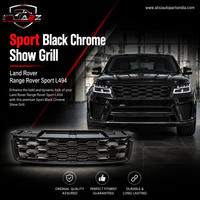 Sport Black Chrome Show grill Compatible With  Land Rover Range Rover Sport L494 Tag 47