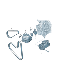 Belt 6PK1009 04E260849B 6019970192 A6019970192 Compatible With AUDI  Tag-BEL-43