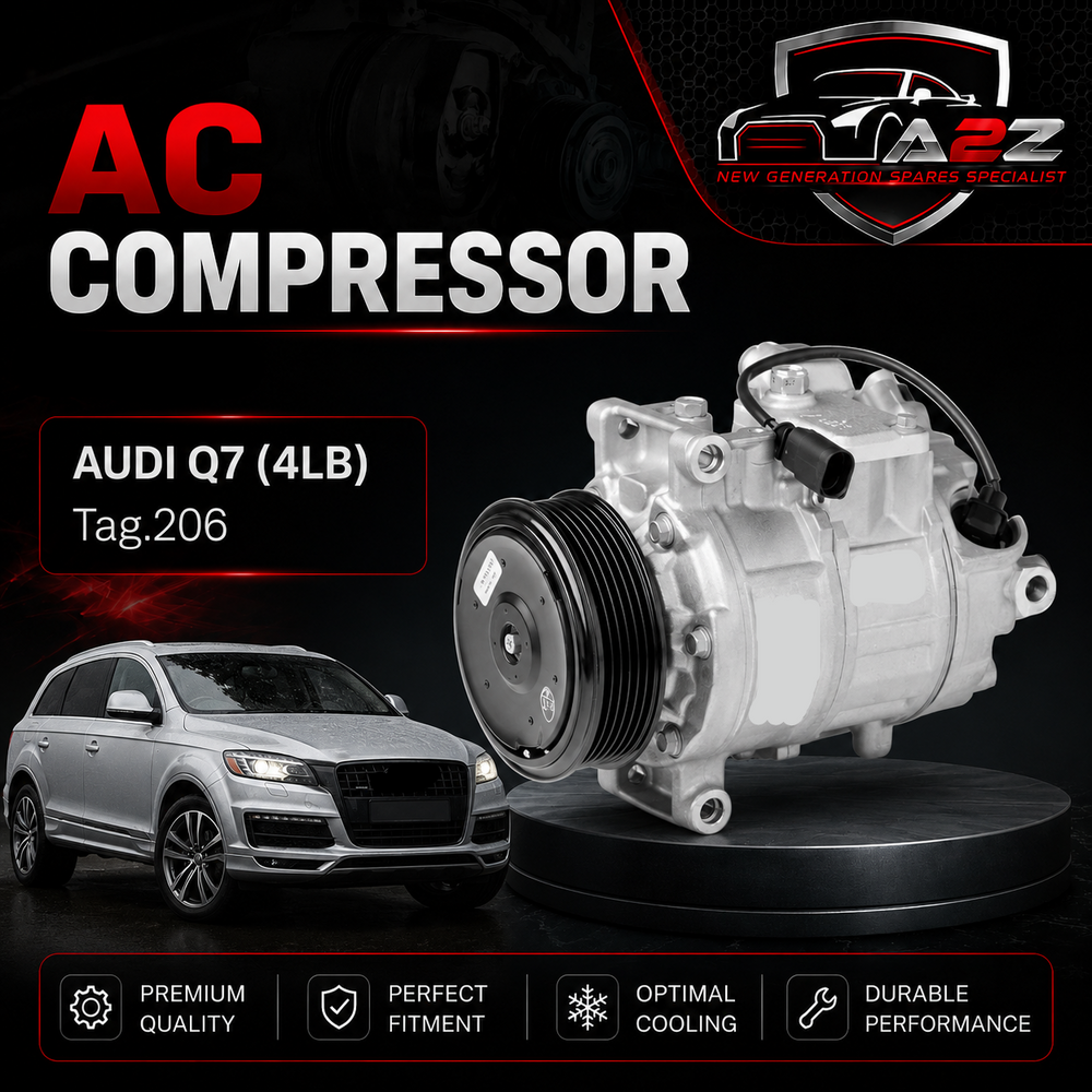 AC Compressor DCP02063 & 4E0260805AK & 4E0260805AQ & 4E0260805BC Compatible With AUDI Q7 (4LB) Tag.206
