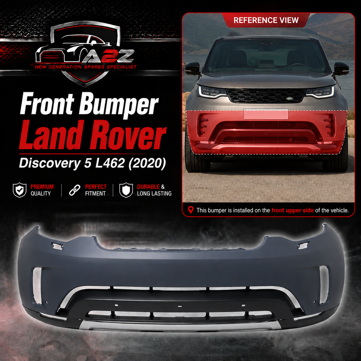Front Bumper LR143297 Compatible With Land Rover Discovery 5 L462 (2020)