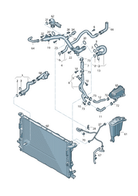 Coolant Hose Pipe 8K0121081BK Compatible With AUDI A4 B8 (8K2) | A4 / S4 A5 Sportback (8TA) | A5 / S5