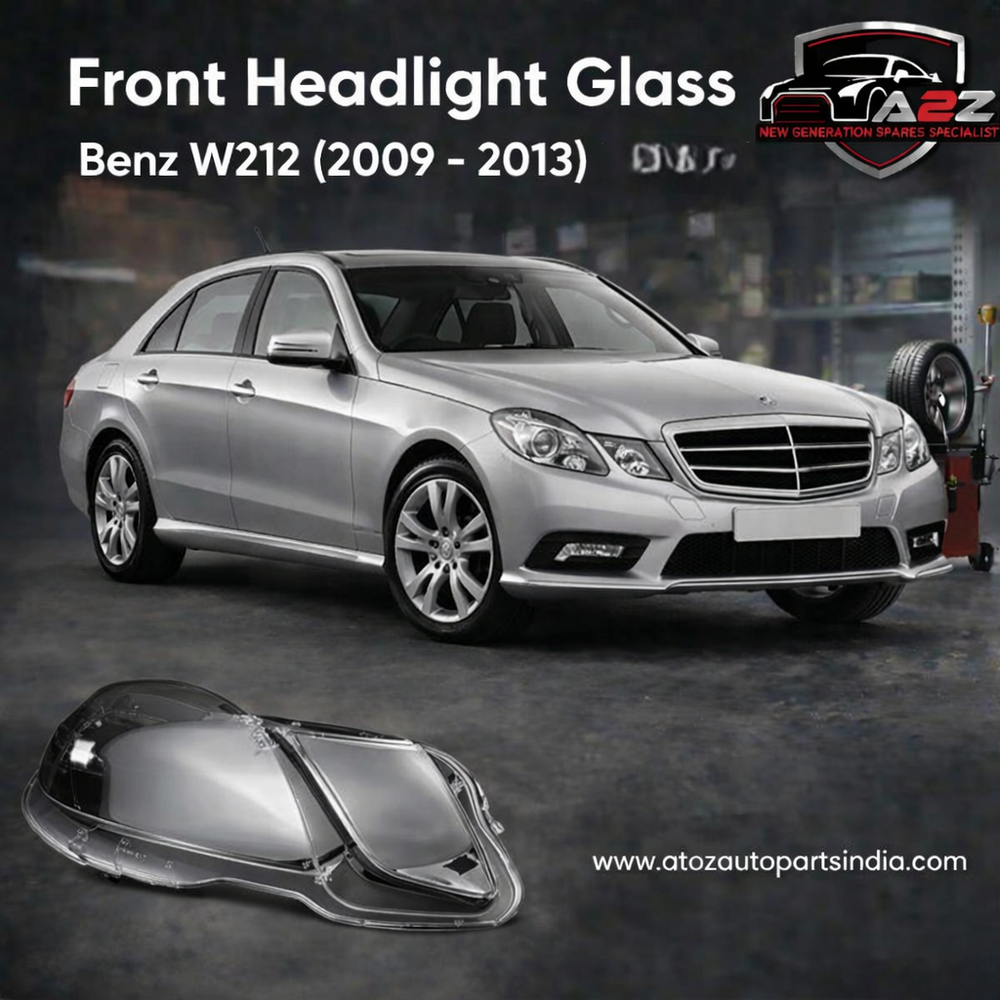 Front Headlight Glass Compatible with  Mercedes-Benz E-CLASS W212 (2009-13)