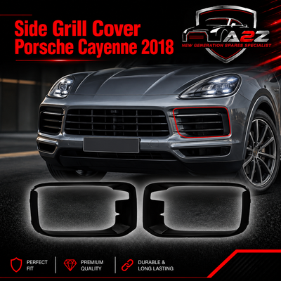 Side Grill Cover Left 9Y0807795 & Right 9Y0807796 Compatible With Porsche Cayenne 2018