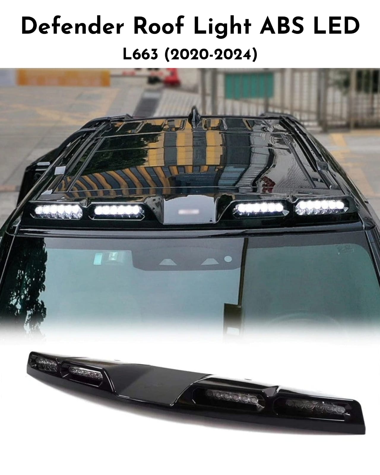 Roof Light ABS LED Compatible With Land Rover Defender L633 (2020-2024)