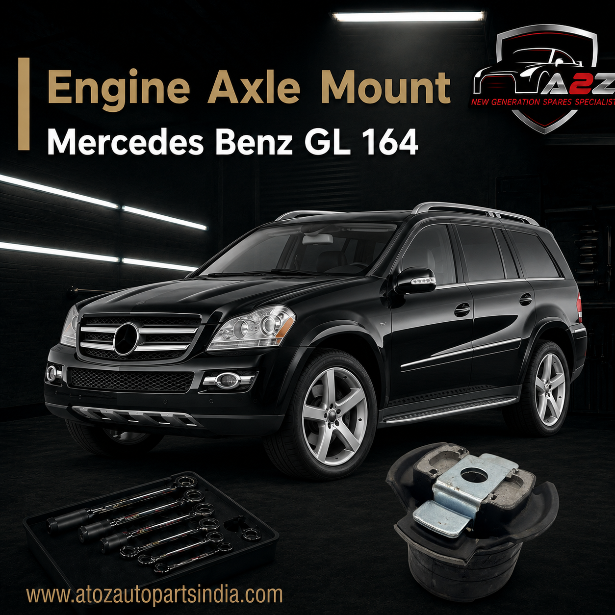Engine Axle Mount 1643510042 Compatible With Mercedes Benz GL 164