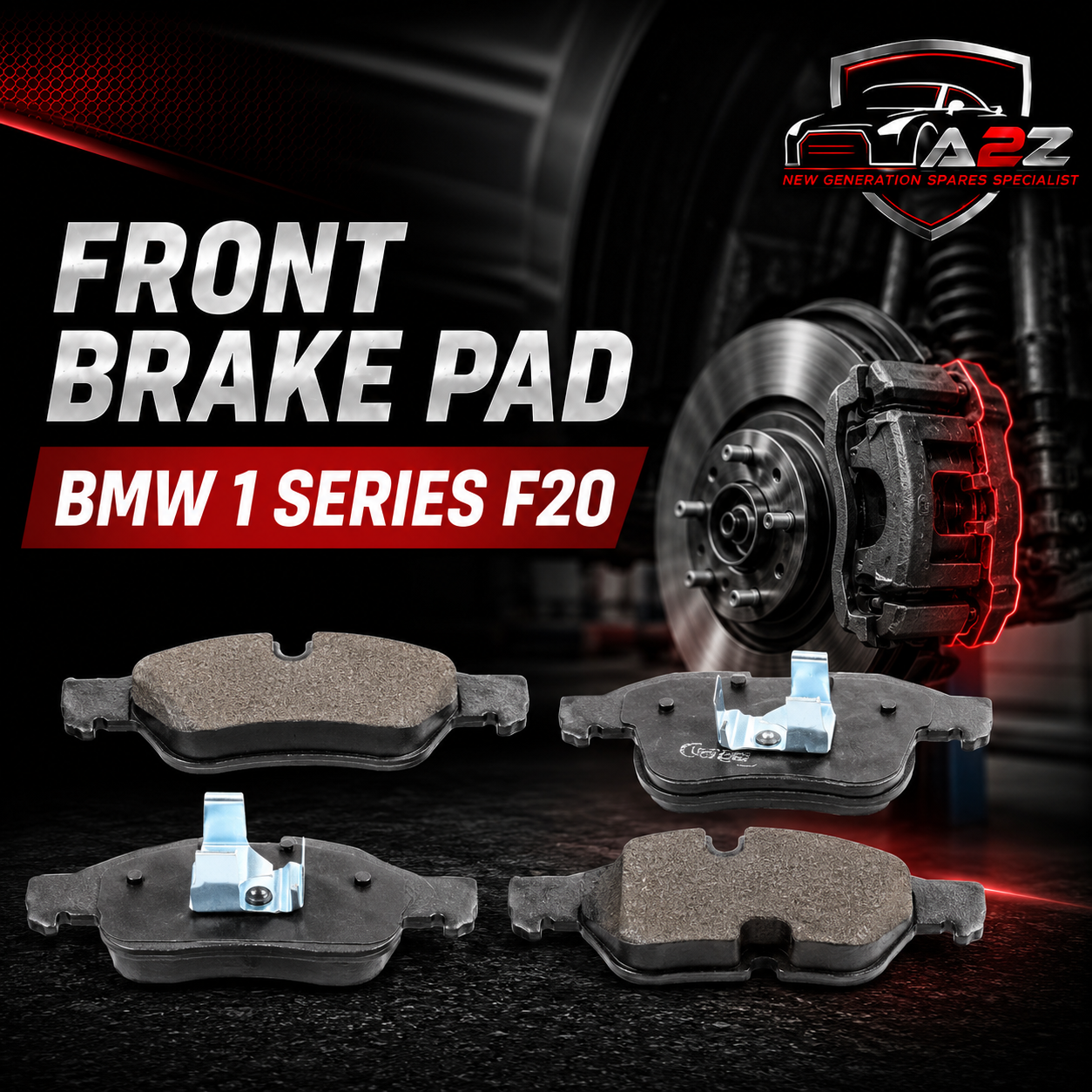 Front Brake Pad 34116858910 2501401 P06078 Compatible With BMW 1 Series F20
