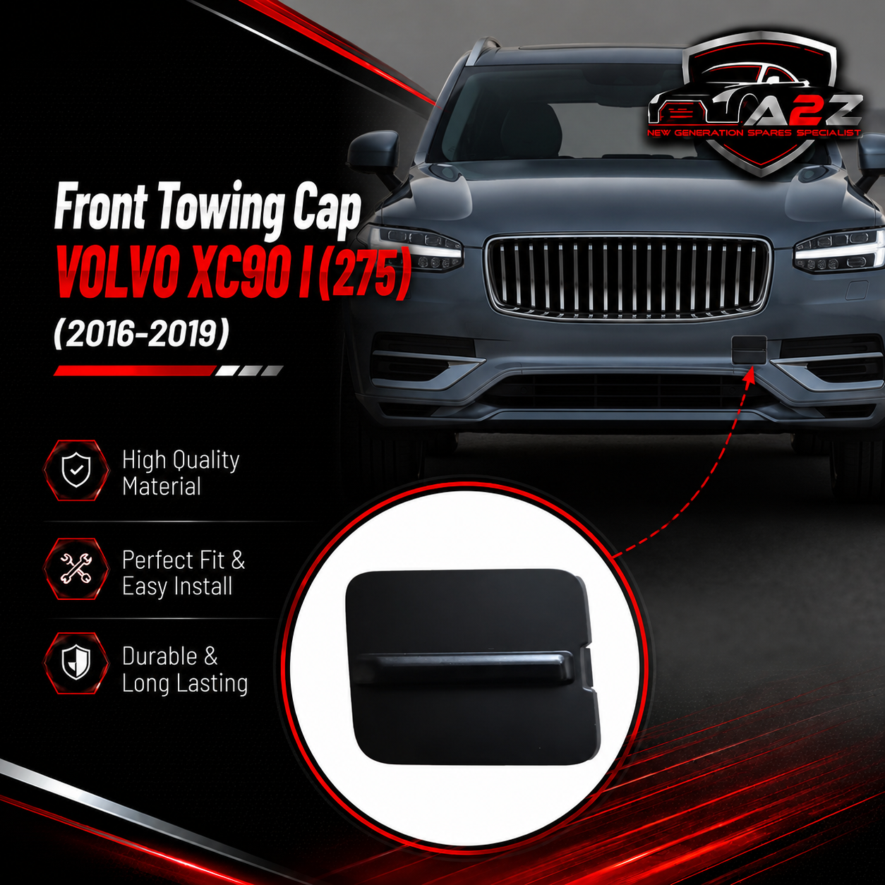 Front Twoing Cap 31383834 Compatible With VOLVO XC90 I (275) Tag No.674