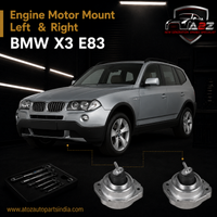 Engine Motor Mount Set Compatible With BMW X3 E83 Engine Motor Mount Left 22113421299 & Right 22113453257