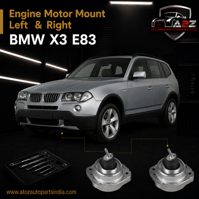 Engine Motor Mount Set Compatible With BMW X3 E83 Engine Motor Mount Left 22113421299 & Right 22113453257