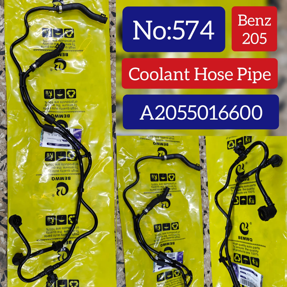 Coolant Hose Pipe 2055016600 A2055016600 Compatible With Mercedes Benz W205 Tag No.574
