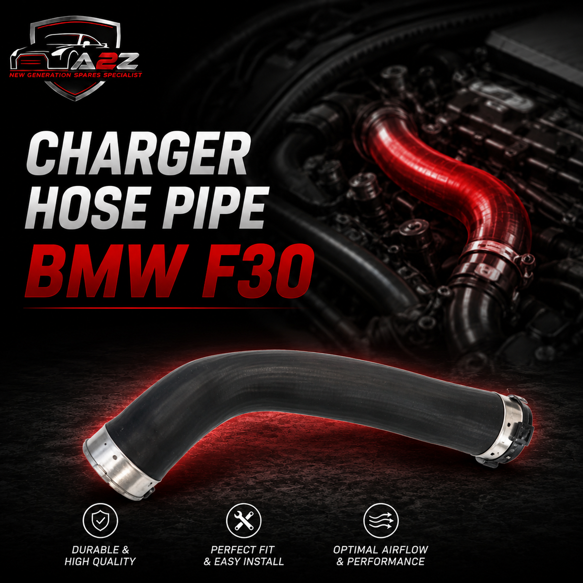 Charger Hose Pipe 11617810617 For BMW 3 Series F30 & X3 F25 Tag-H-126