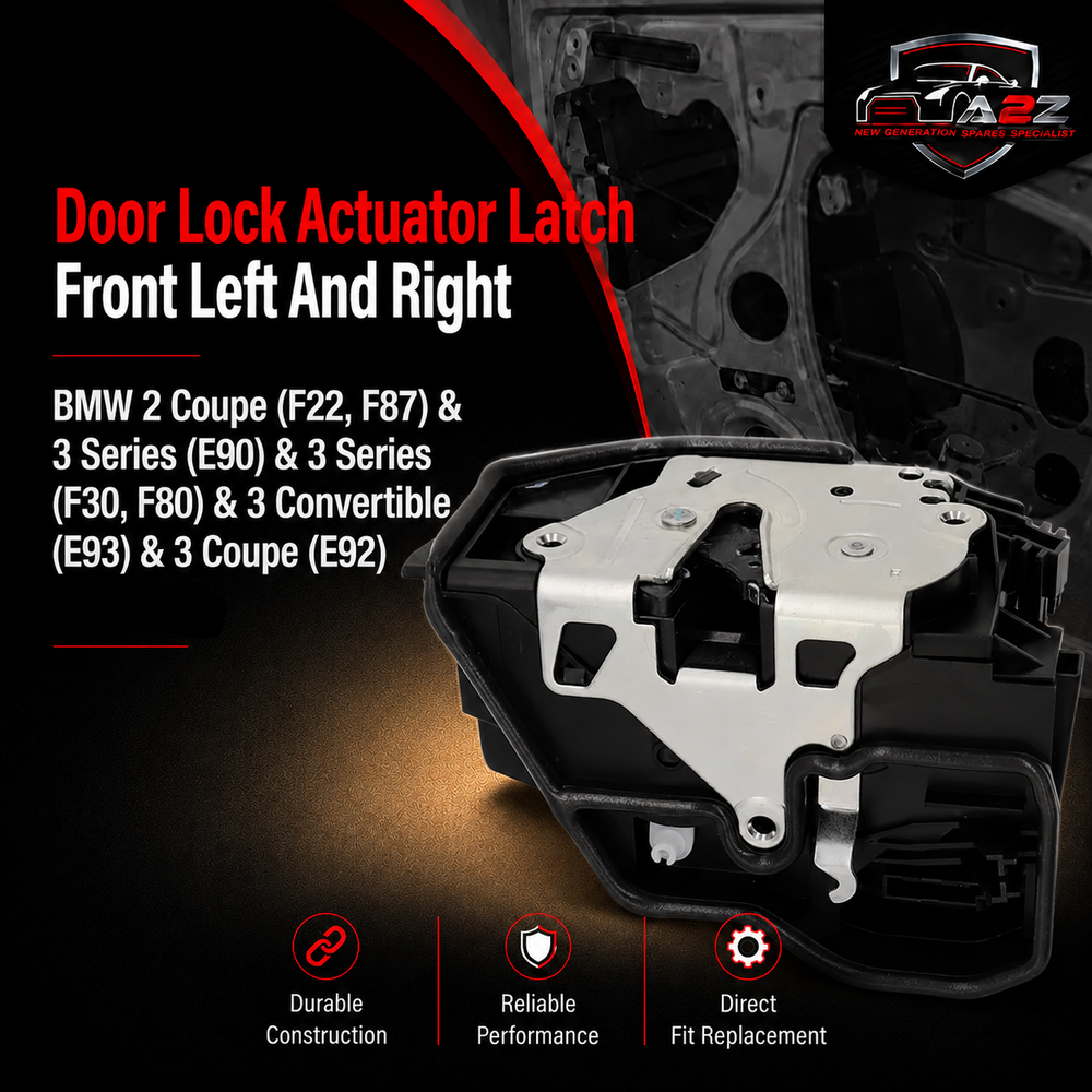 Door Lock Actuator Latch Front Left 51217202143, Front Right 51217202146 Compatible With BMW 2 Coupe (F22, F87) & 3 Series (E90) & 3 Series (F30, F80) & 3 Convertible (E93) & 3 Coupe (E92)
