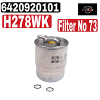 Fuel Filter  6420920101 & H278WK & KL228/2D 6420920501 6420920701 6460900852 6460920201 6460920601 6460920701 A6420920101 A6420920501 A6460900852 A6460920701  Compatible With MERCEDES-BENZ C-CLASS (W204) & CLK (C209) & CLS (C219)Tag : 73