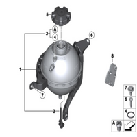 Coolant Bottle 17138614293 17137619189 17137649733 For BMW 5 Series F10 Tag-B-39