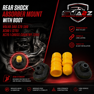 Rear Shock Absorber Mount With Boot  30683637 8672488 Compatible With VOLVO S60 S70 S80  XC90 I (275) XC70 I Cross Country (295)