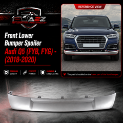 Front Lower Bumper Spoiler 80D807531BTB2 Compatible With Audi Q5 (FYB, FYG) - (2018-2020) Tag No.93