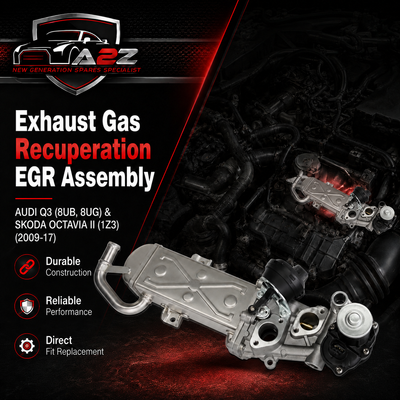 EGR Assembly 03L131512CF 03L131512BJ 03L131512CH Compatible With AUDI Q3 (8UB, 8UG) & SKODA OCTAVIA II (1Z3) | LAURA & SUPERB II (3T4) & YETI (5L) VW JETTA IV (162, 163, AV3, AV2) | JETTA / CLASICO | VENTO & PASSAT B7 (362)