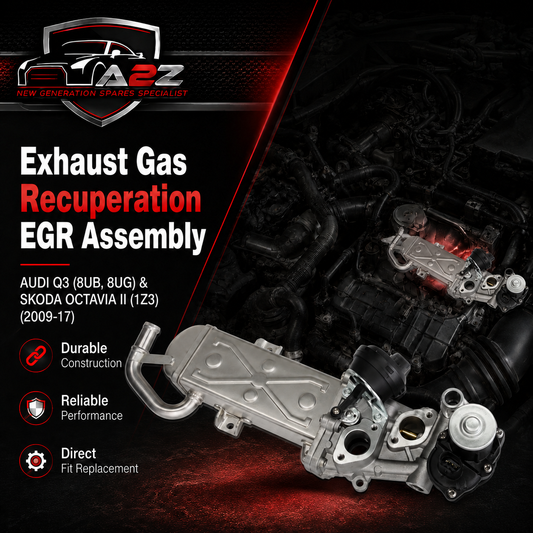 Exhaust Gas Recuperation EGR Assembly 03L131512CF 03L131512BJ 03L131512CH Compatible With AUDI Q3 (8UB, 8UG) & SKODA OCTAVIA II (1Z3) | LAURA & SUPERB II (3T4) & YETI (5L) VW JETTA IV (162, 163, AV3, AV2) | JETTA / CLASICO | VENTO & PASSAT B7 (362)