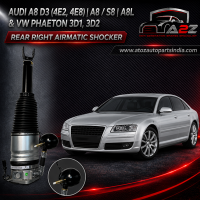 Rear Right Air Suspension Shock Absorber Strut 4E0616002E  4E0616002D  4E0616002R  Compatible With AUDI A8 D3 (4E2, 4E8) | A8 / S8 | A8L & VW PHAETON 3D1, 3D2
